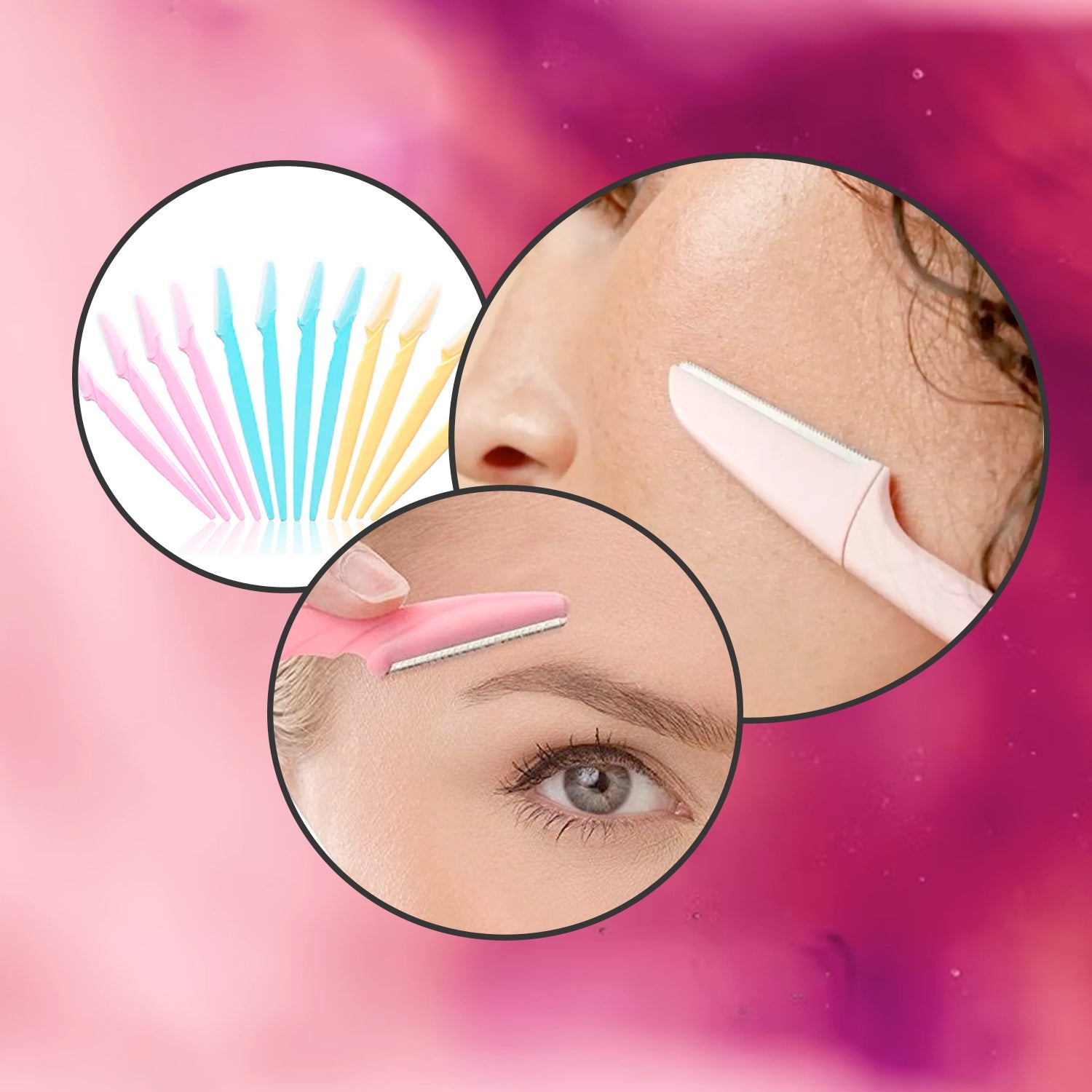 1254 Eyebrow Painless Facial Hair Remover Razor for Face, Women and Men (3 Pack) DeoDap 1254 Eyebrow Painless Facial Hair Remover Razor for Face, Women and Men (3 Pack) DeoDap